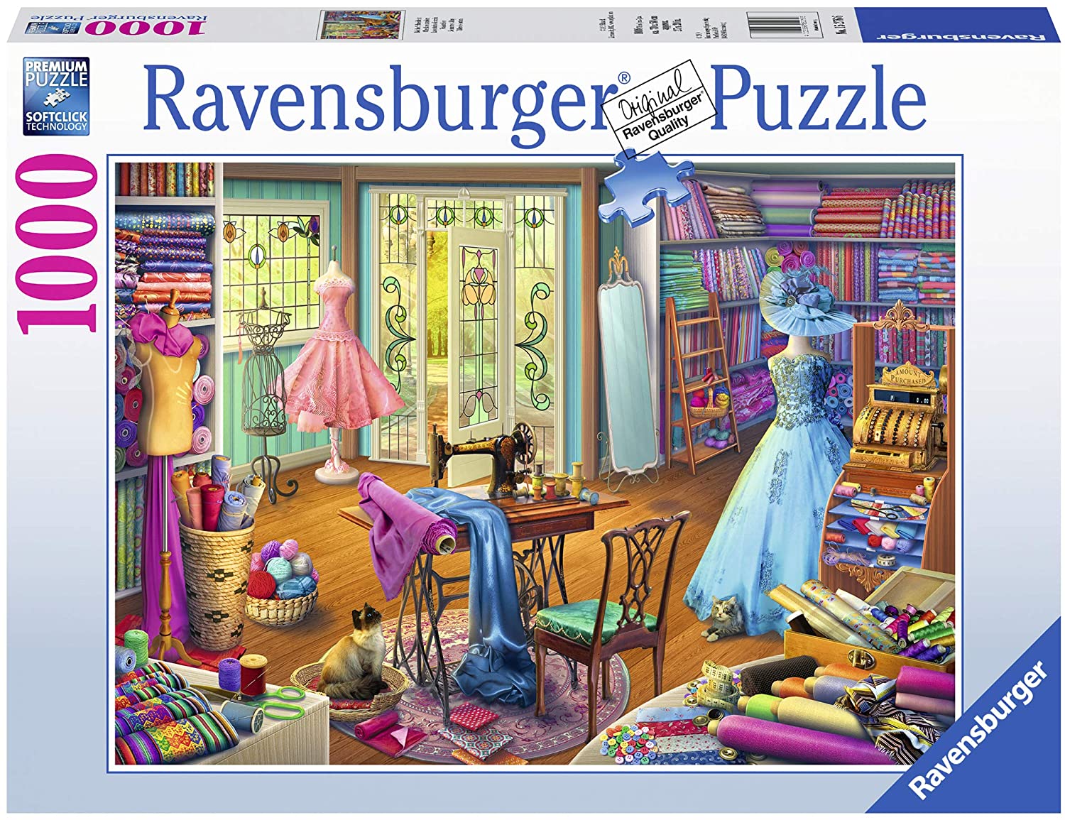 Ravensburger Seamstress Shop 1000 Piece Puzzle image 0