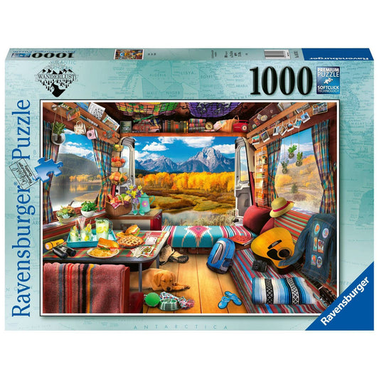 Ravensburger Wanderlust Vanlife Camper Camping 1000 Piece Puzzle image 0