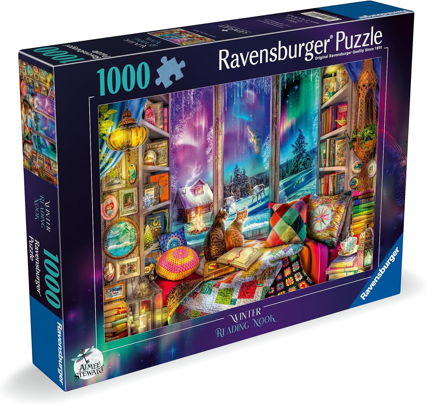 Ravensburger Aimee Stewart Winter Reading Nook 1000 Piece Puzzle image 0