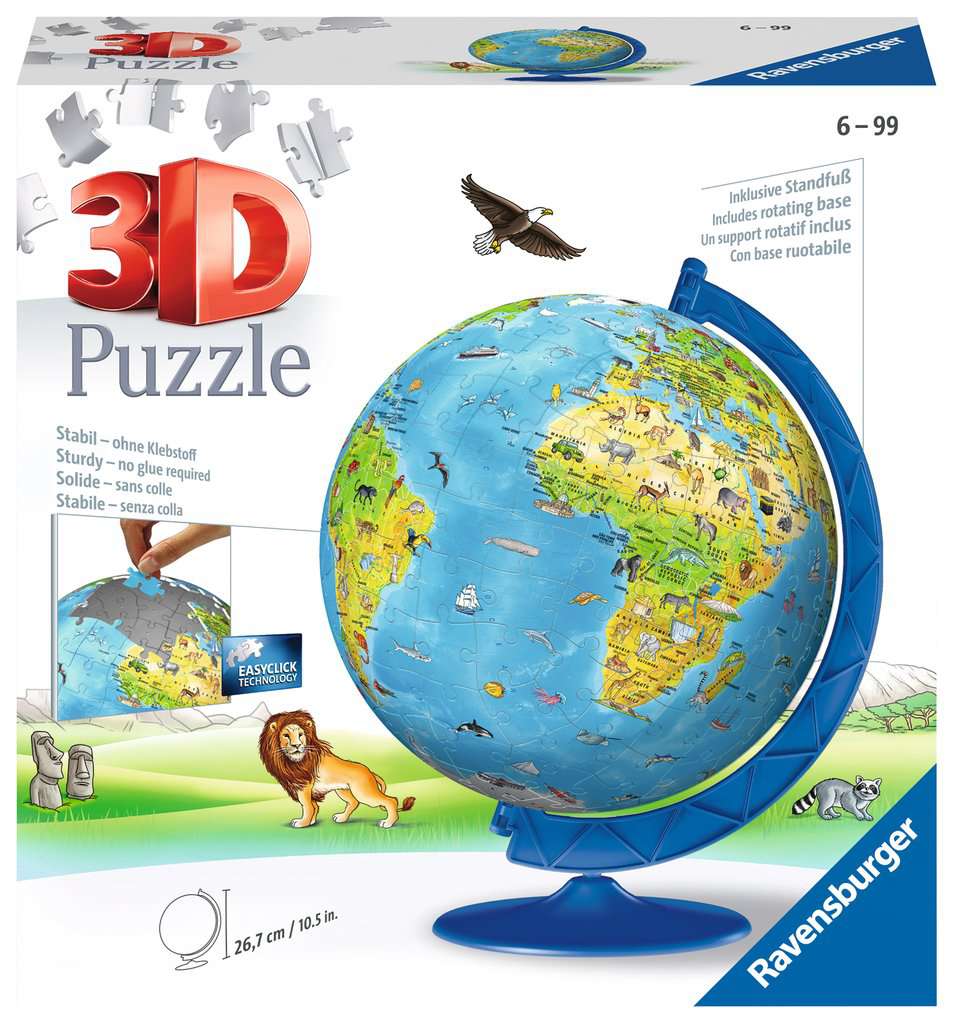 Ravensburger Children's World Globe 3D Puzzle image 0