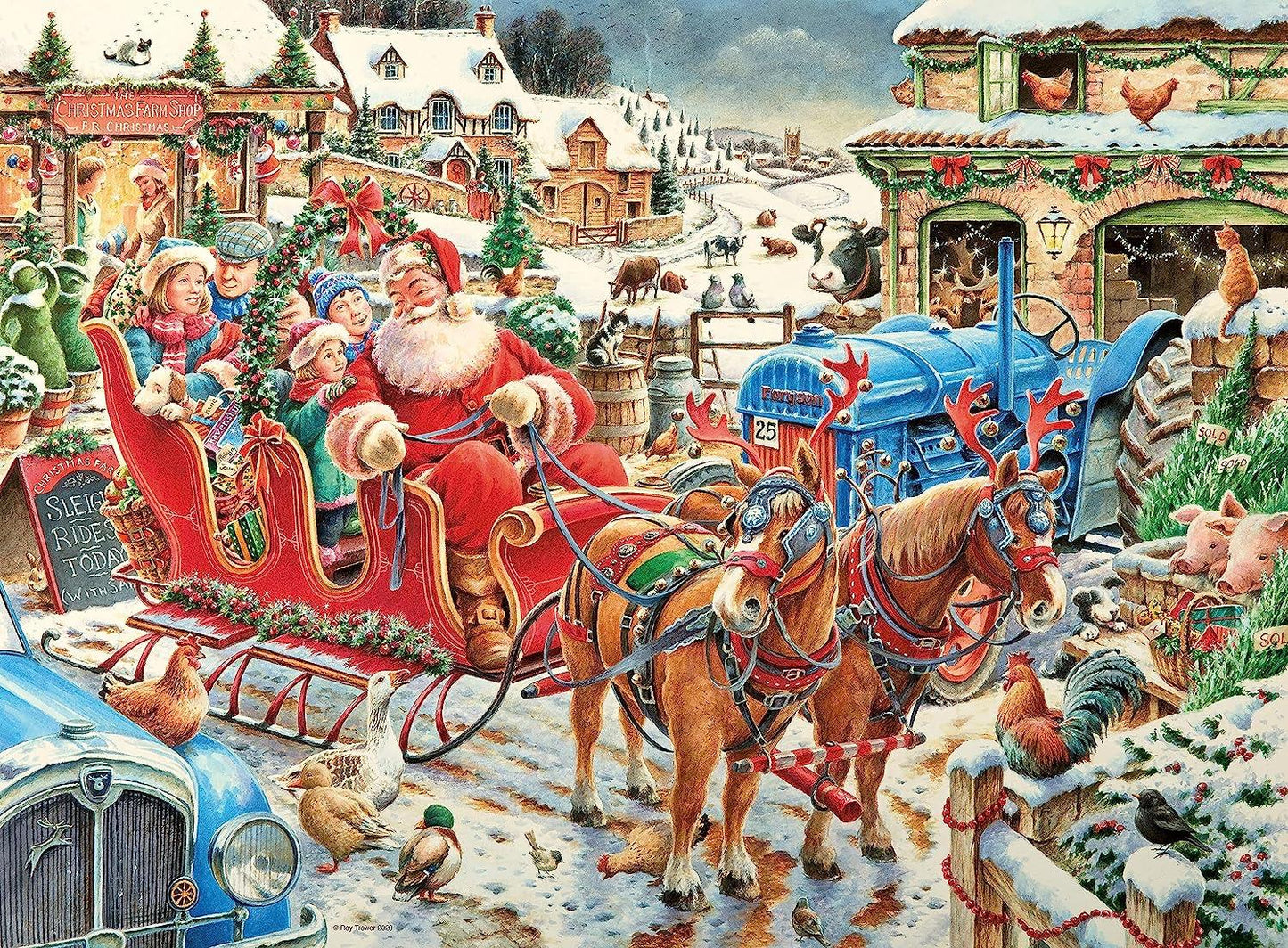 Ravensburger Roy Trower's Christmas Collection No. 2 - 4 x 500 Piece Puzzle image 1