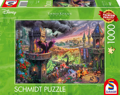 Schmidt Thomas Kinkade Disney Maleficent 1000 Piece Puzzle image 0