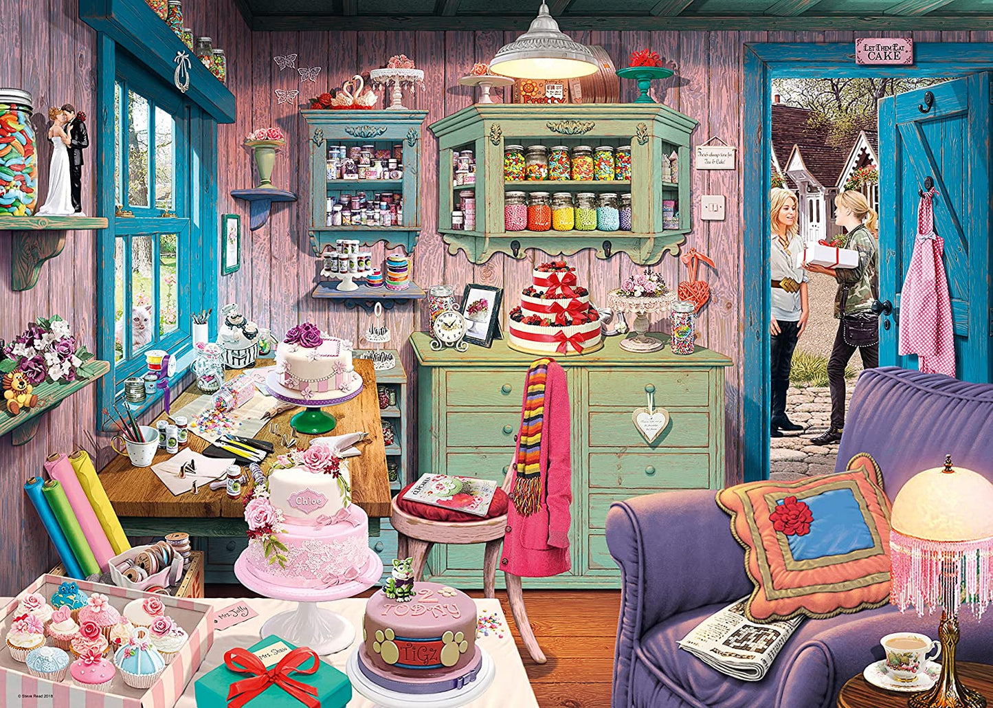 Ravensburger My Haven No. 5 The Cake Shed 1000 Pc Puzzle image 1
