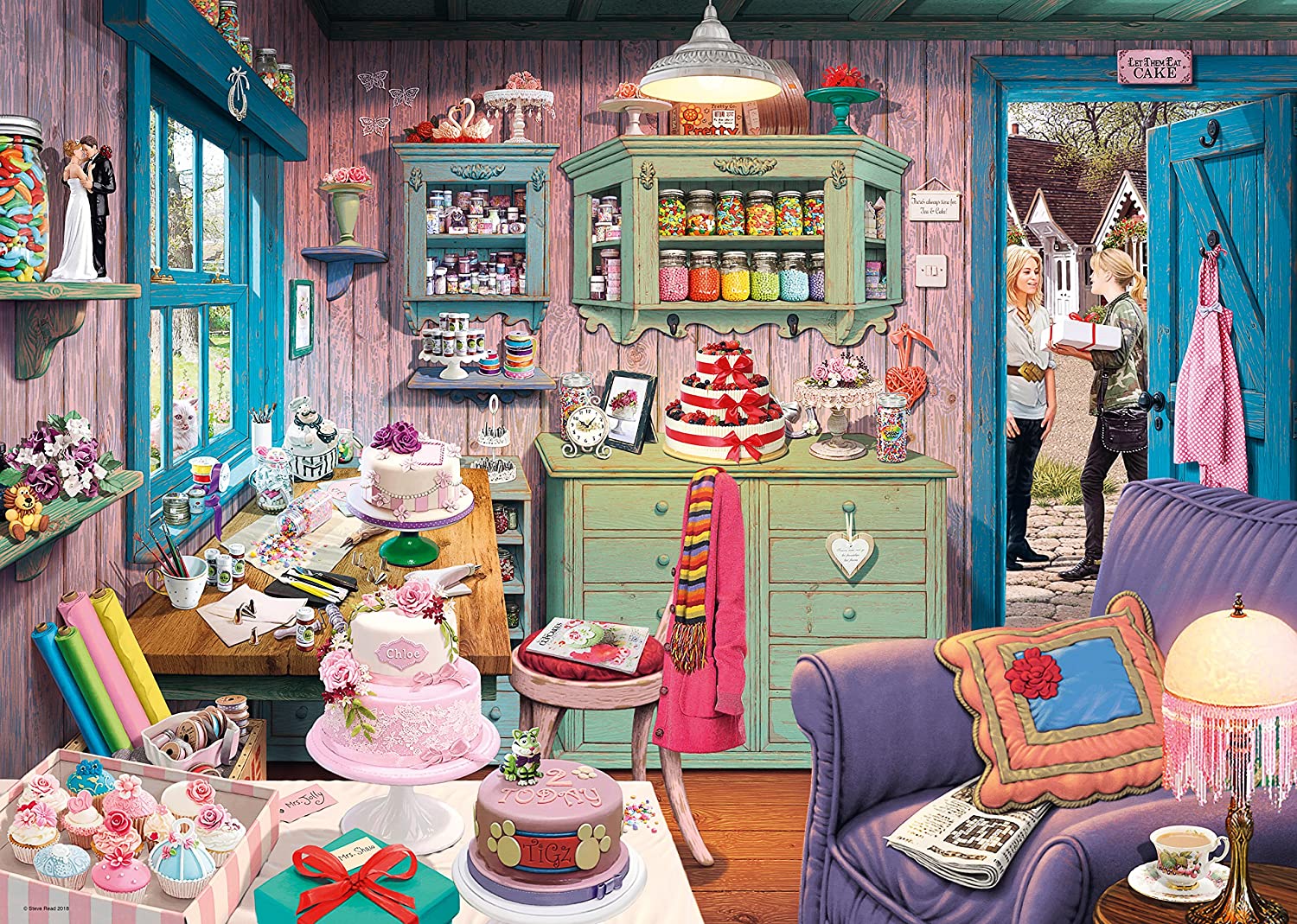 Ravensburger My Haven No. 5 The Cake Shed 1000 Pc Puzzle image 1