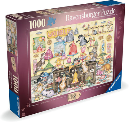 Ravensburger Linda Jane Smith Vintage No. 19 Crazy Cats Jelly Jamboree 1000 Piece Puzzle image 0
