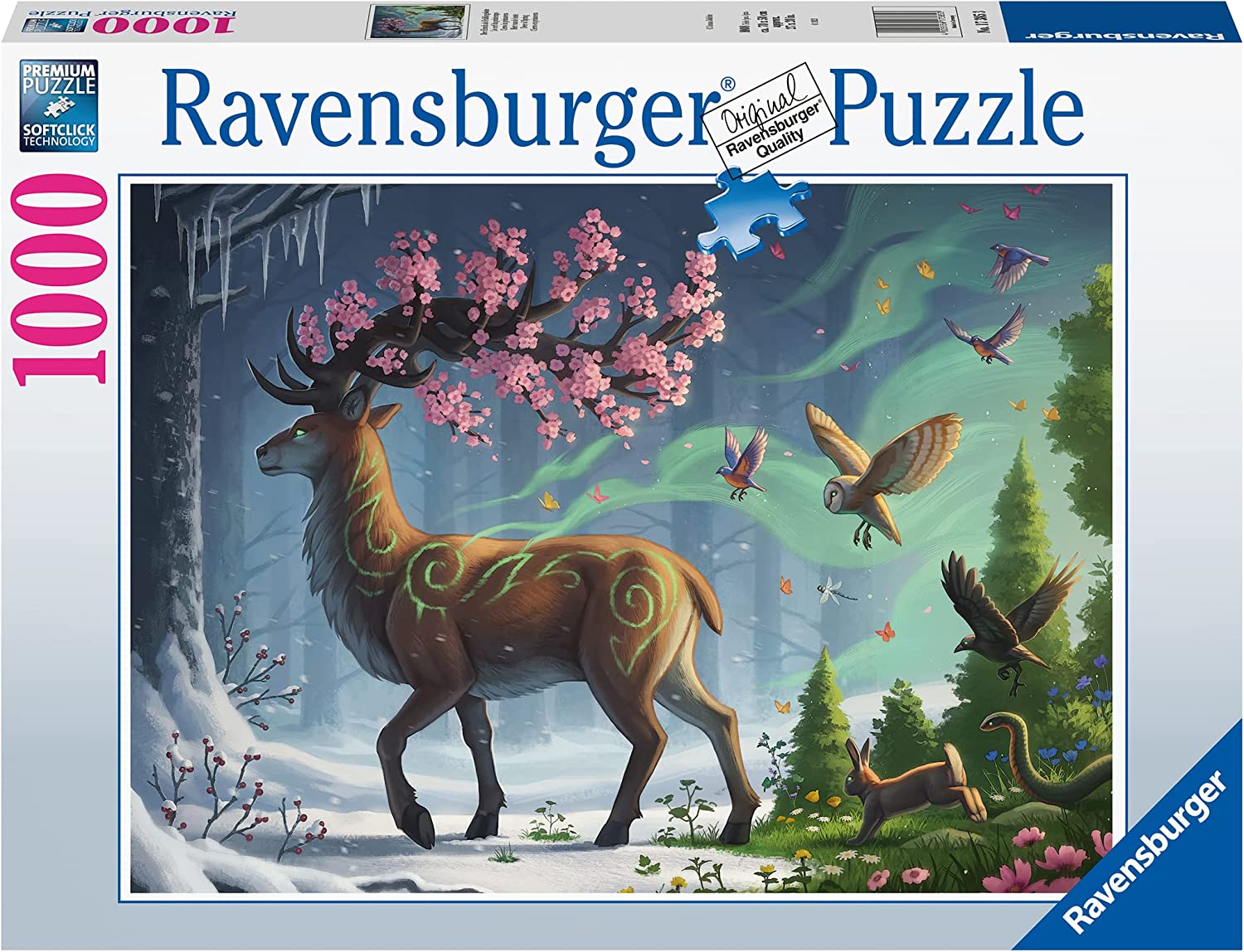 Ravensburger The Deer as the Harbinger of Spring 1000 Piece Puzzle image 0