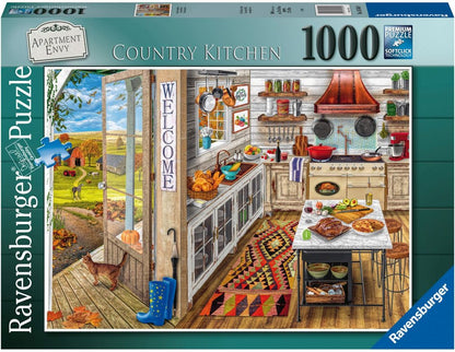 Ravensburger Apartment Envy Country Kitchen 1000 Piece Puzzle image 0