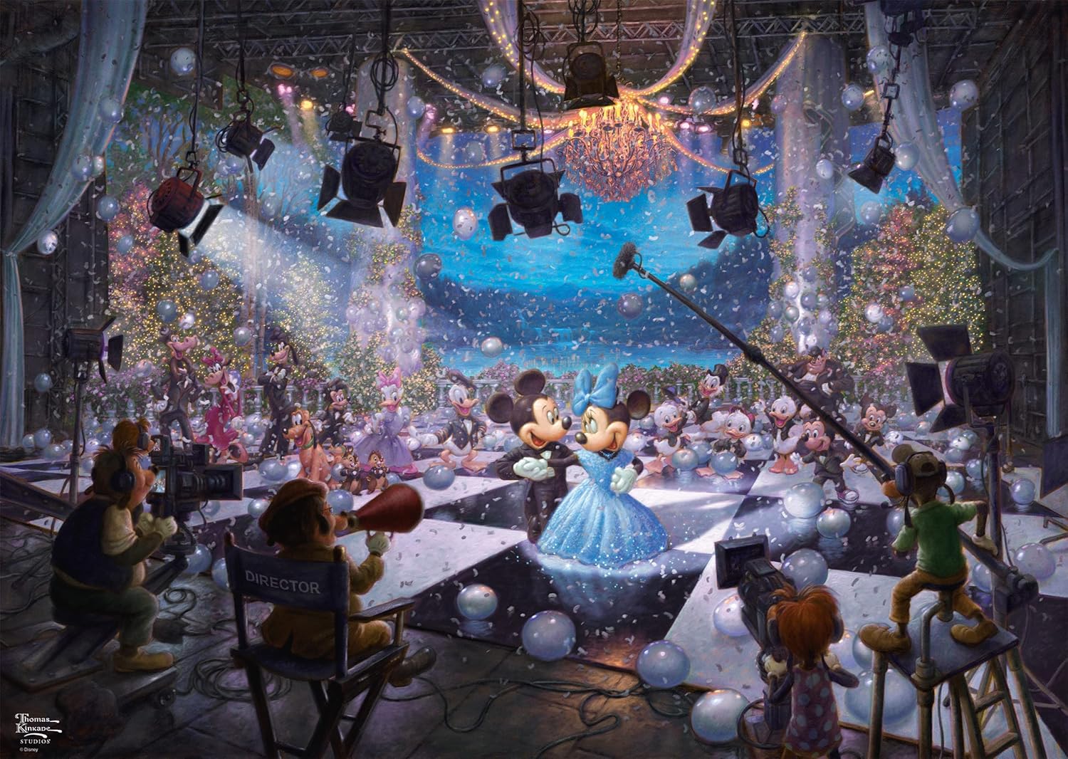 Schmidt Thomas Kinkade Disney 100th Year Celebration 1000 Piece Puzzle image 1