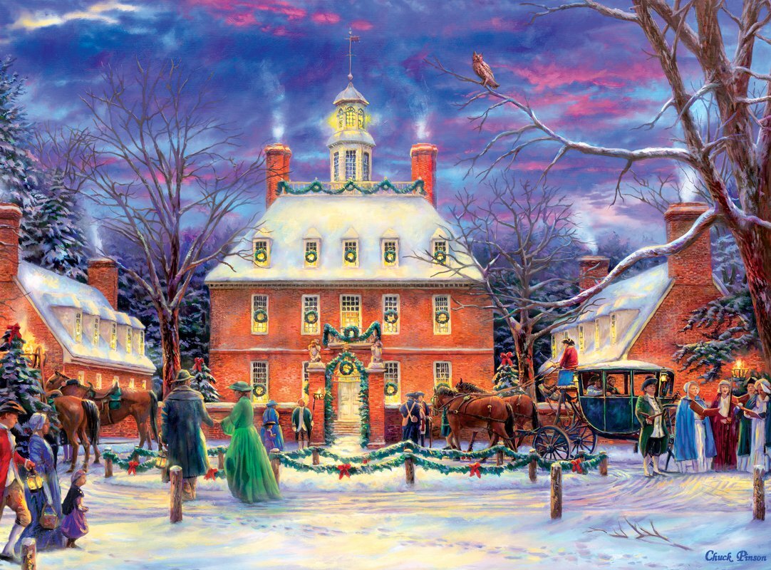 Buffalo Holiday Collection Governor's Party 1000 Piece Puzzle image 1