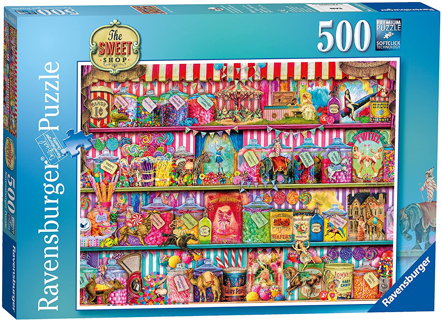Ravensburger Aimee Stewart The Sweet Shop 500 Piece Puzzle image 0
