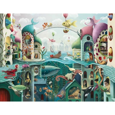 Ravensburger If Fish Could Walk 2000 Piece Puzzle image 1