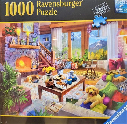 Ravensburger Cozy Cabin 1000 Piece Puzzle image 0