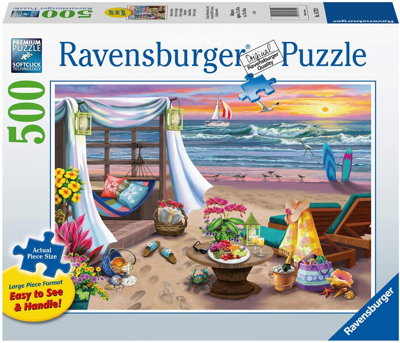 Ravensburger Cabana Retreat 500 Piece Large Format Puzzle image 0