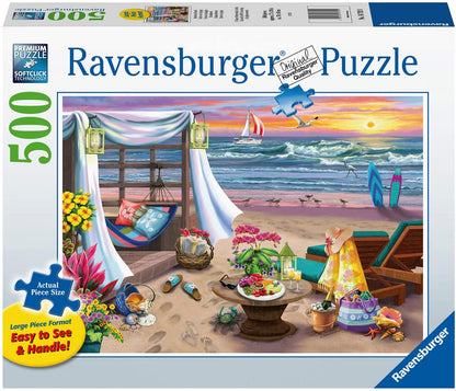 Ravensburger Cabana Retreat 500 Piece Large Format Puzzle image 0