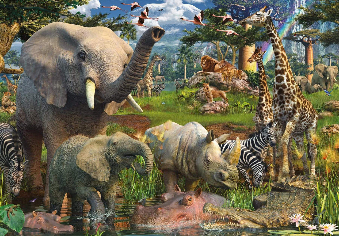 Ravensburger At the Waterhole 18000 Piece Puzzle image 1