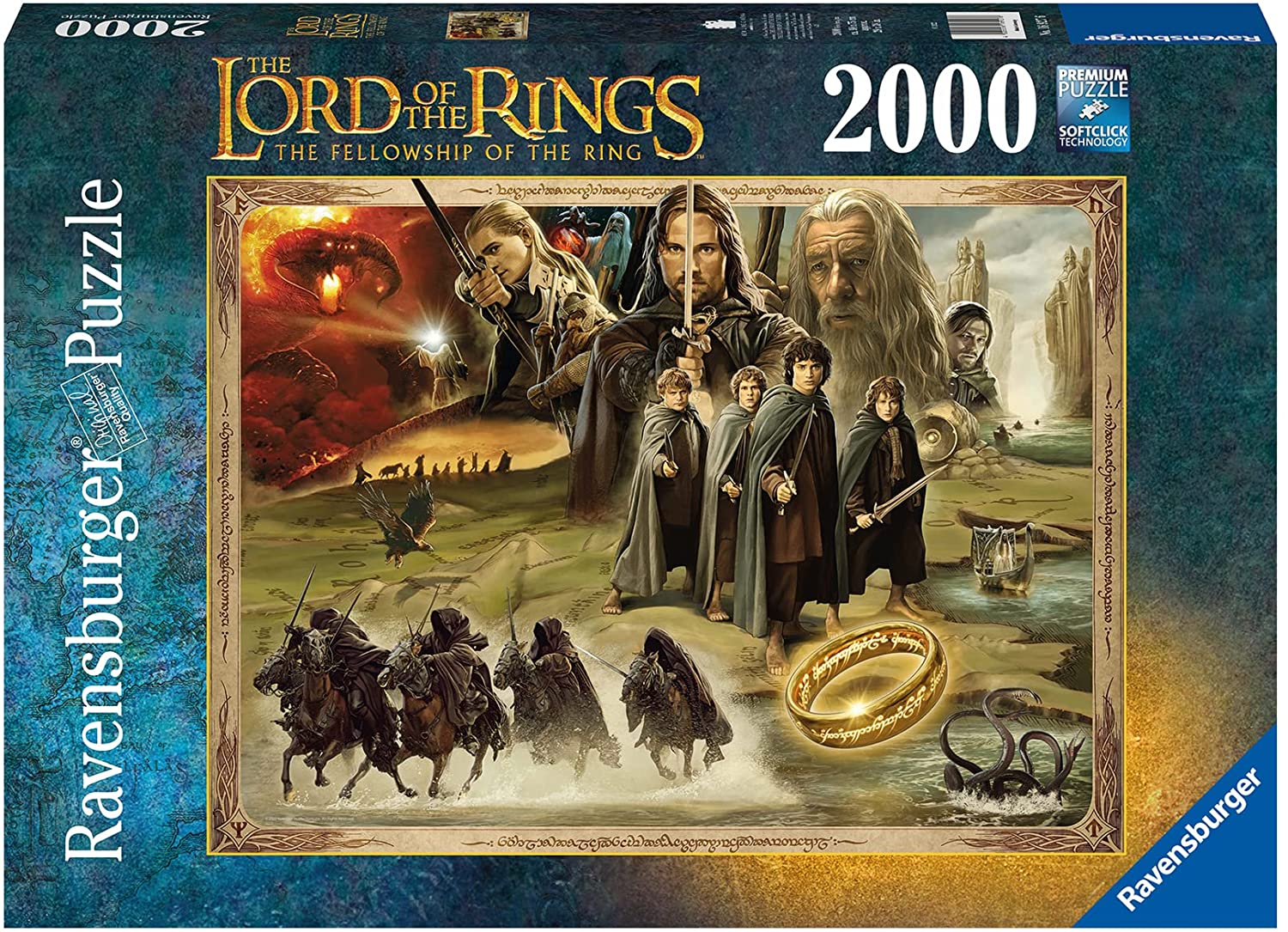 Ravensburger The Lord of the Rings Fellowship of the Ring 2000 Piece Puzzle image 0