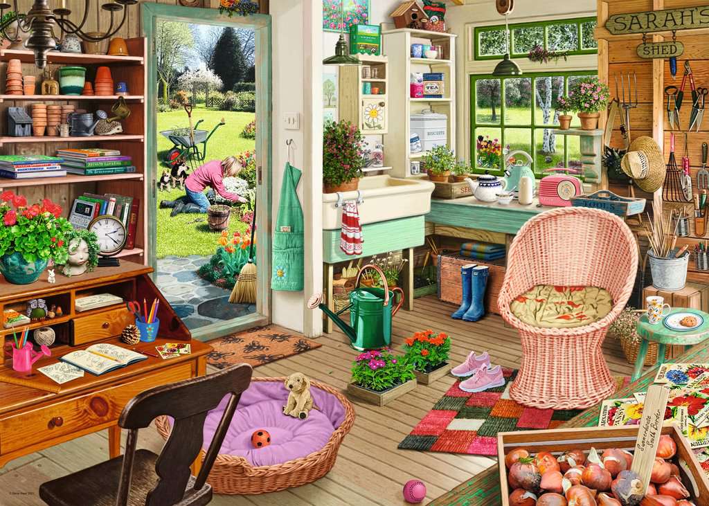 Ravensburger My Haven No. 8 The Gardener's Shed 1000 Piece Puzzle image 1