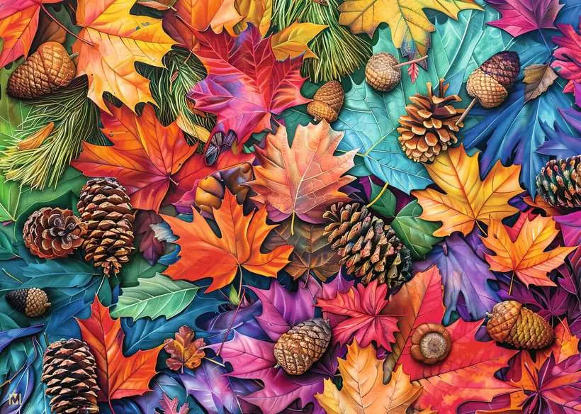 Ravensburger Autumn Riches 500 Large Piece Format Puzzle image 1