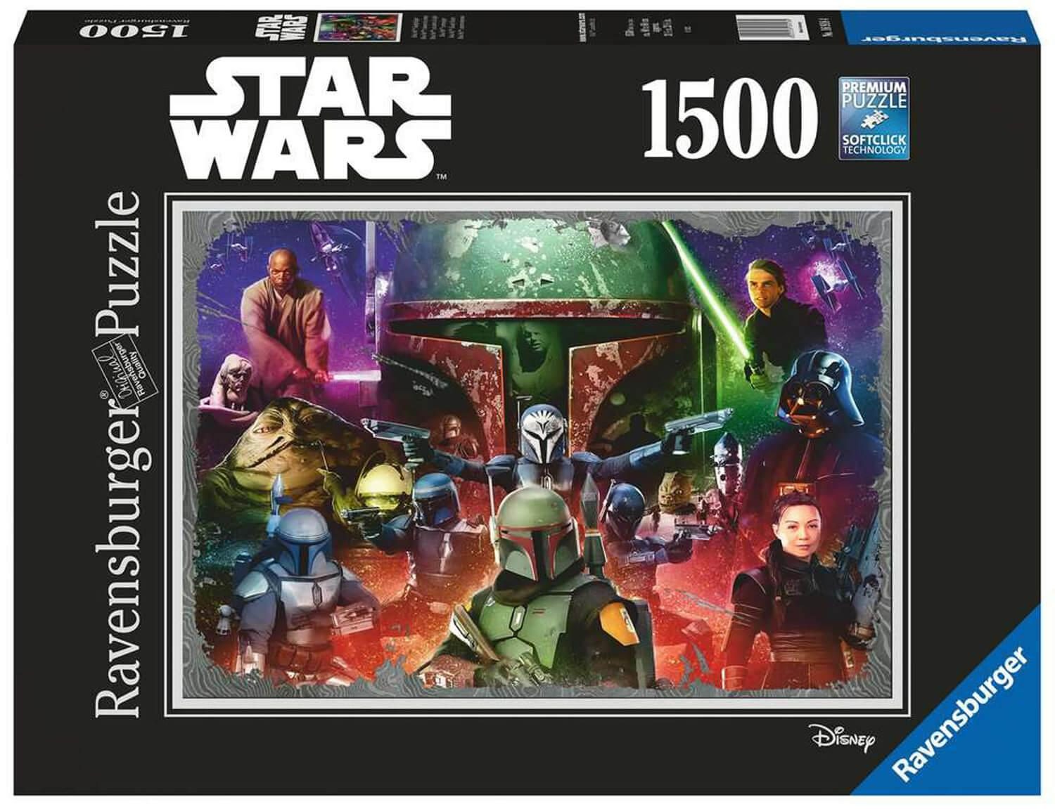 Ravensburger Star Wars Boba Fett, Bounty Hunter 1500 Piece Puzzle image 0
