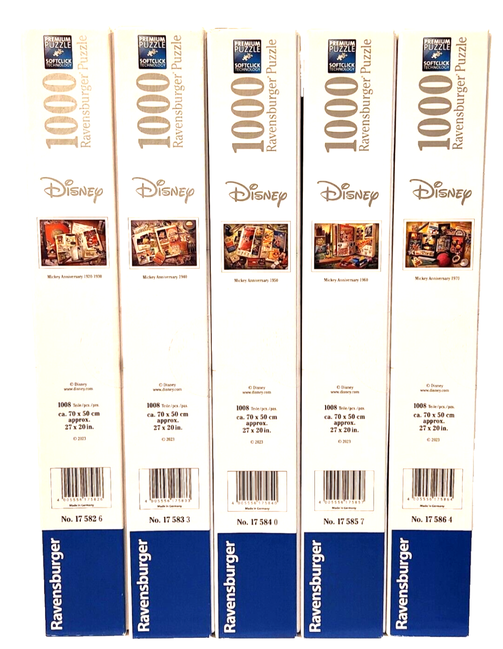 Ravensburger Disney Collector's Edition Mickey Anniversary BUNDLE (5) image 0