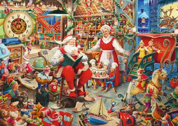 Ravensburger Limited Edition Santa's Workshop 1000 Piece Puzzle image 1