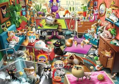 Ravensburger Dean MacAdam's Fun Jobs The Cat Groomer 1000 Piece Puzzle image 1