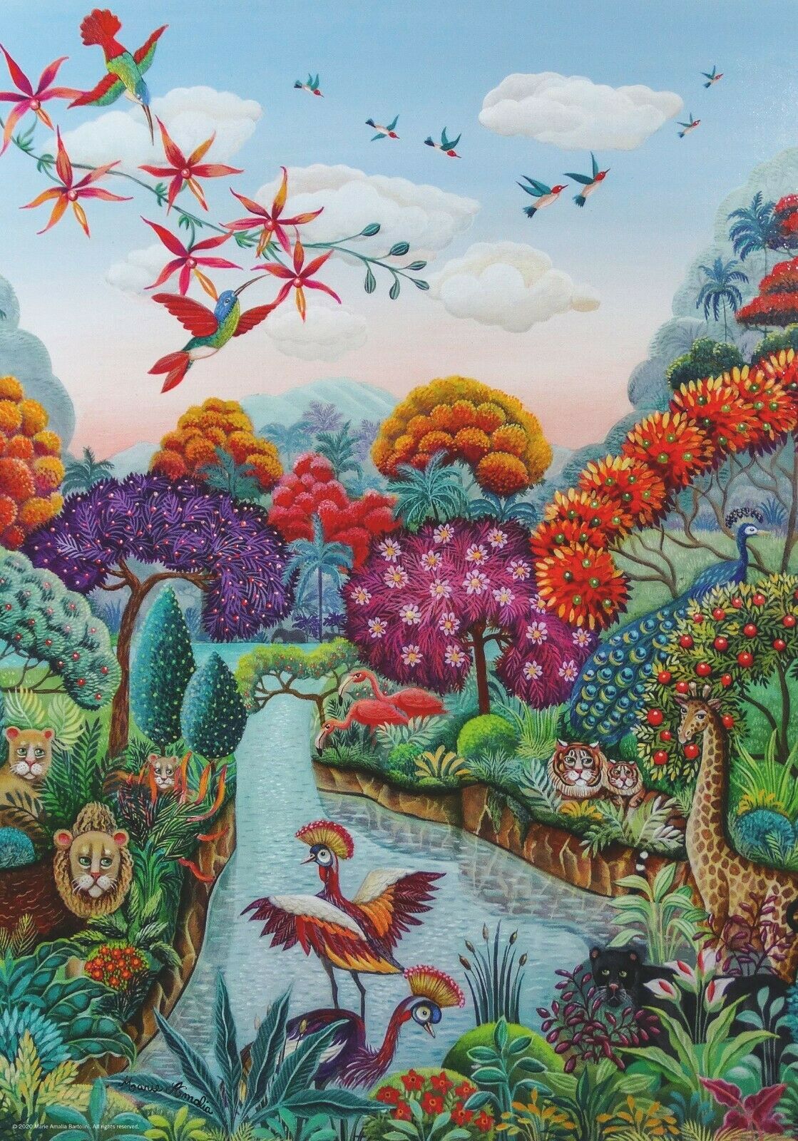 Heye Exotic Garden Plant Paradise 500 Piece Puzzle image 1