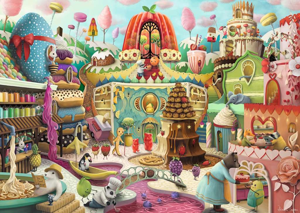Ravensburger Demelsa Haughton Sweet Street 1000 Piece Puzzle image 1