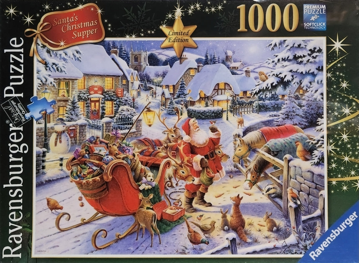 Ravensburger Limited Edition Santa's Christmas Supper 1000 Piece Puzzle image 2