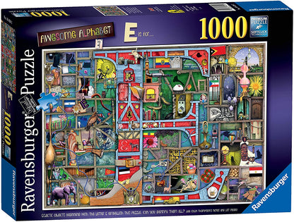 Ravensburger Colin Thompson Awesome Alphabet "E" 1000 Piece Puzzle image 0