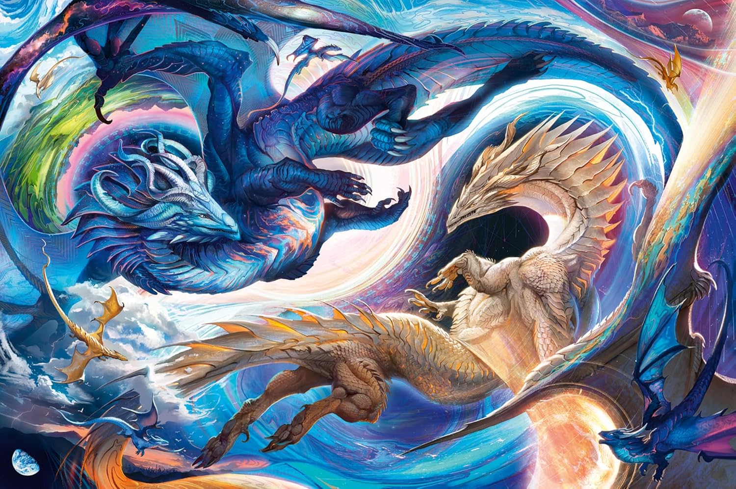 Ravensburger Dragon Day and Night 5000 Piece Puzzle image 1