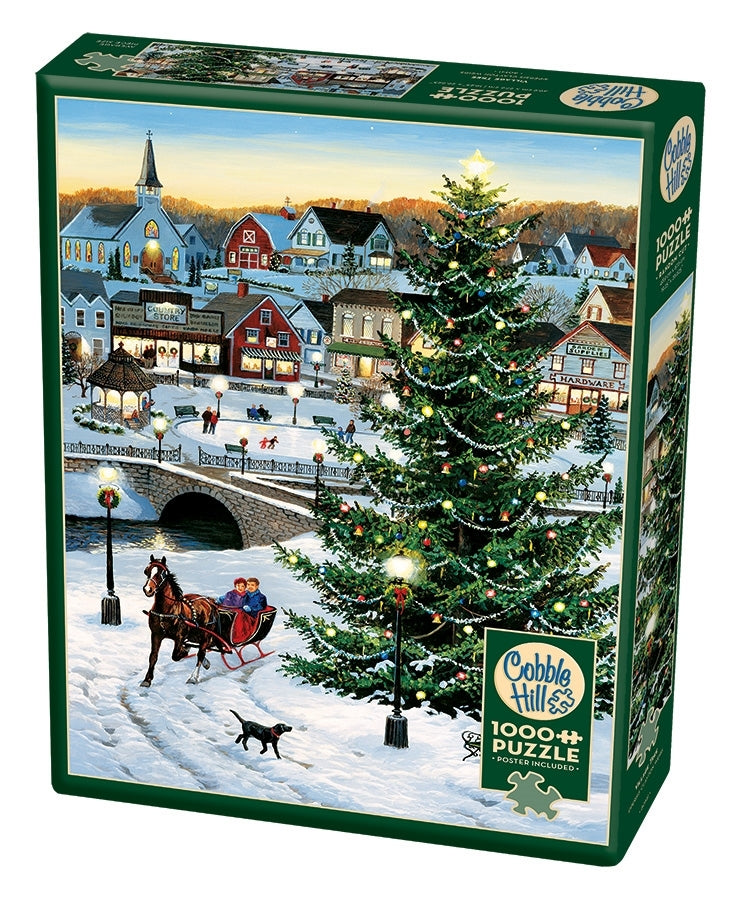 Cobble Hill Village Tree 1000 Piece Puzzle image 0