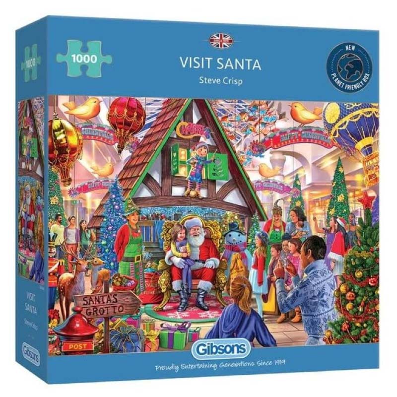 Gibsons Visit Santa 1000 Piece Puzzle image 0