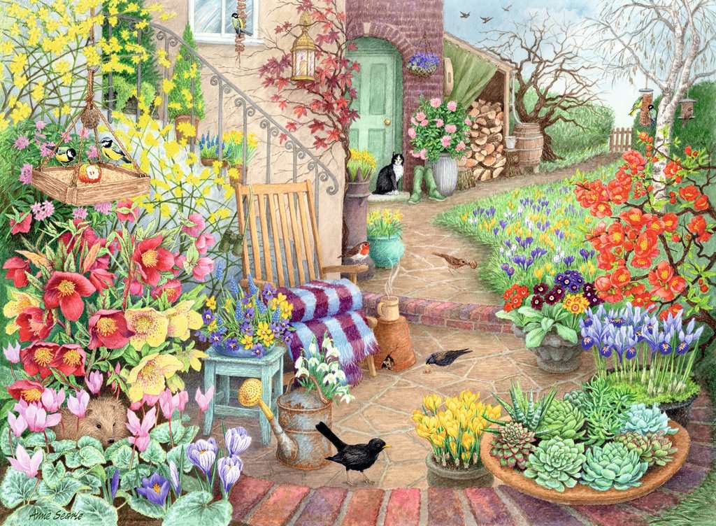 Ravensburger Happy Days No. 4 Glorious Gardens 4 x 500 Piece Puzzle image 4