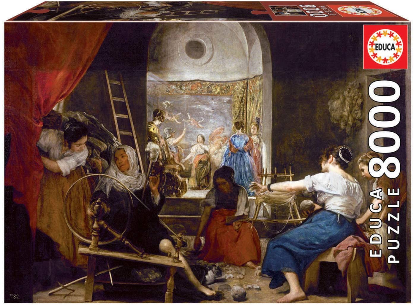 Educa The Spinners (Fable of Arachne), Diego Velázquez 8000 Piece Puzzle image 0