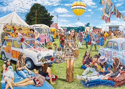 Ravensburger Festival of the Flower Children 1000 Piece Puzzle image 1