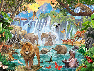 Ravensburger Waterfall Safari 1500 Piece Puzzle image 1