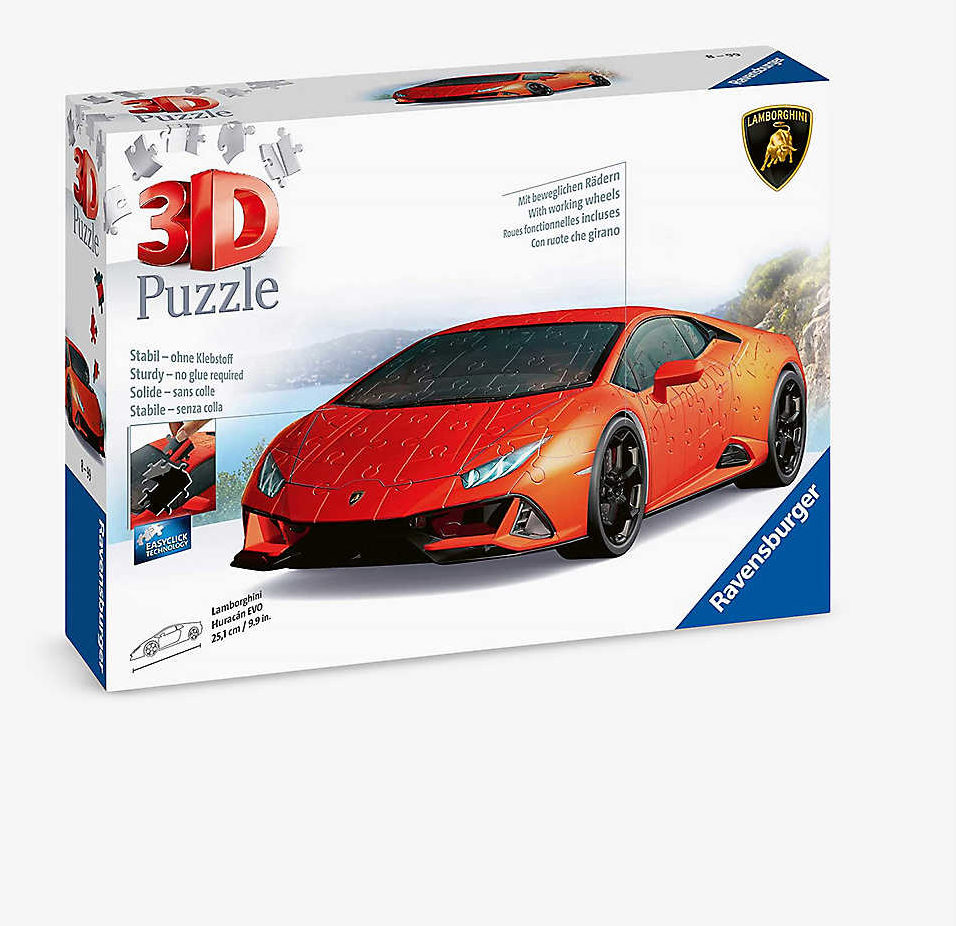 Ravensburger Lamborghini Huracan EVO140 Piece 3D Puzzle image 0
