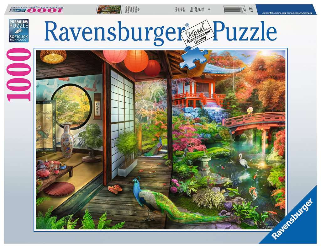 Ravensburger Japanese Garden Teahouse 1000 Piece Puzzle image 0