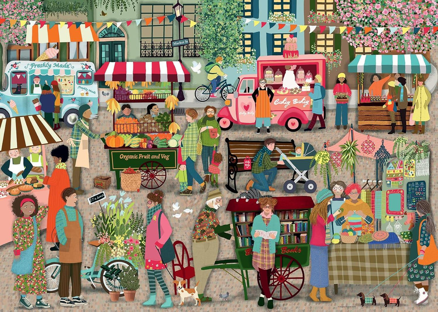 Ravensburger Street Market 1000 Piece Puzzle image 1
