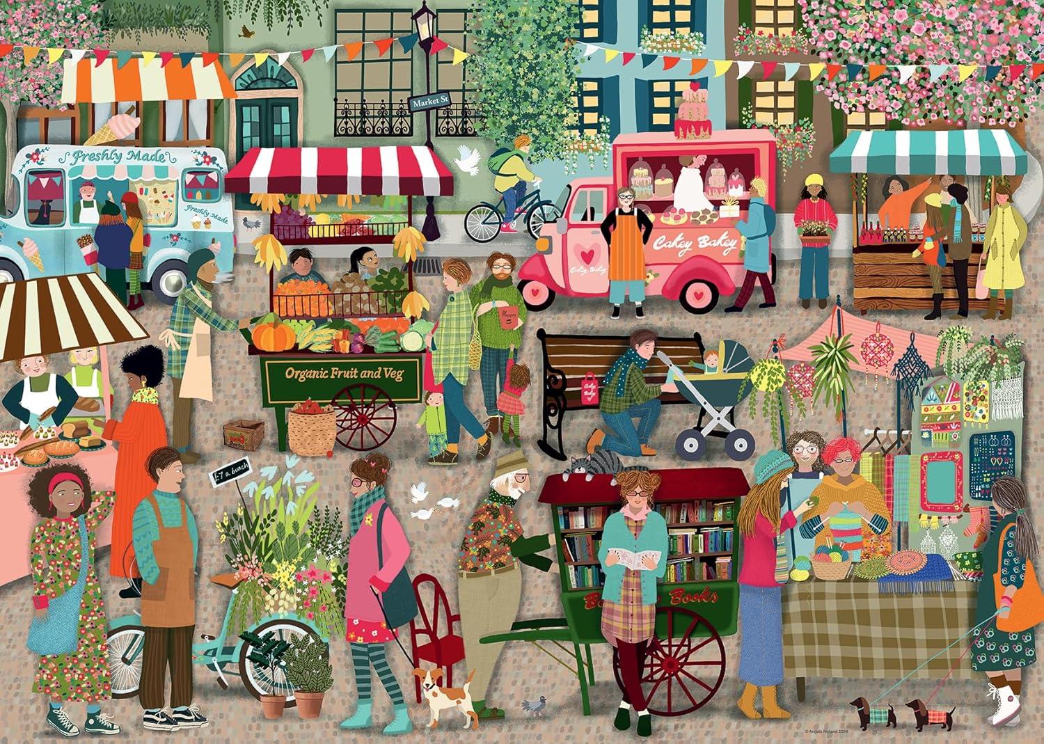 Ravensburger Street Market 1000 Piece Puzzle image 1