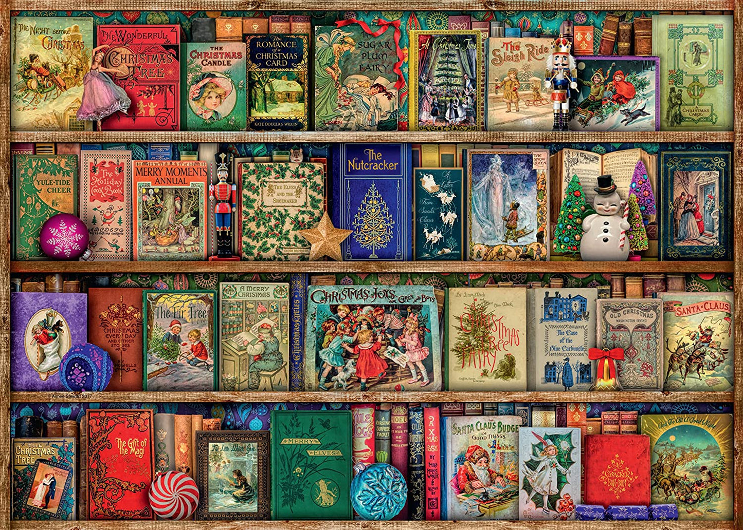 Ravensburger Aimee Stewart The Christmas Library 1000 Piece Puzzle image 1