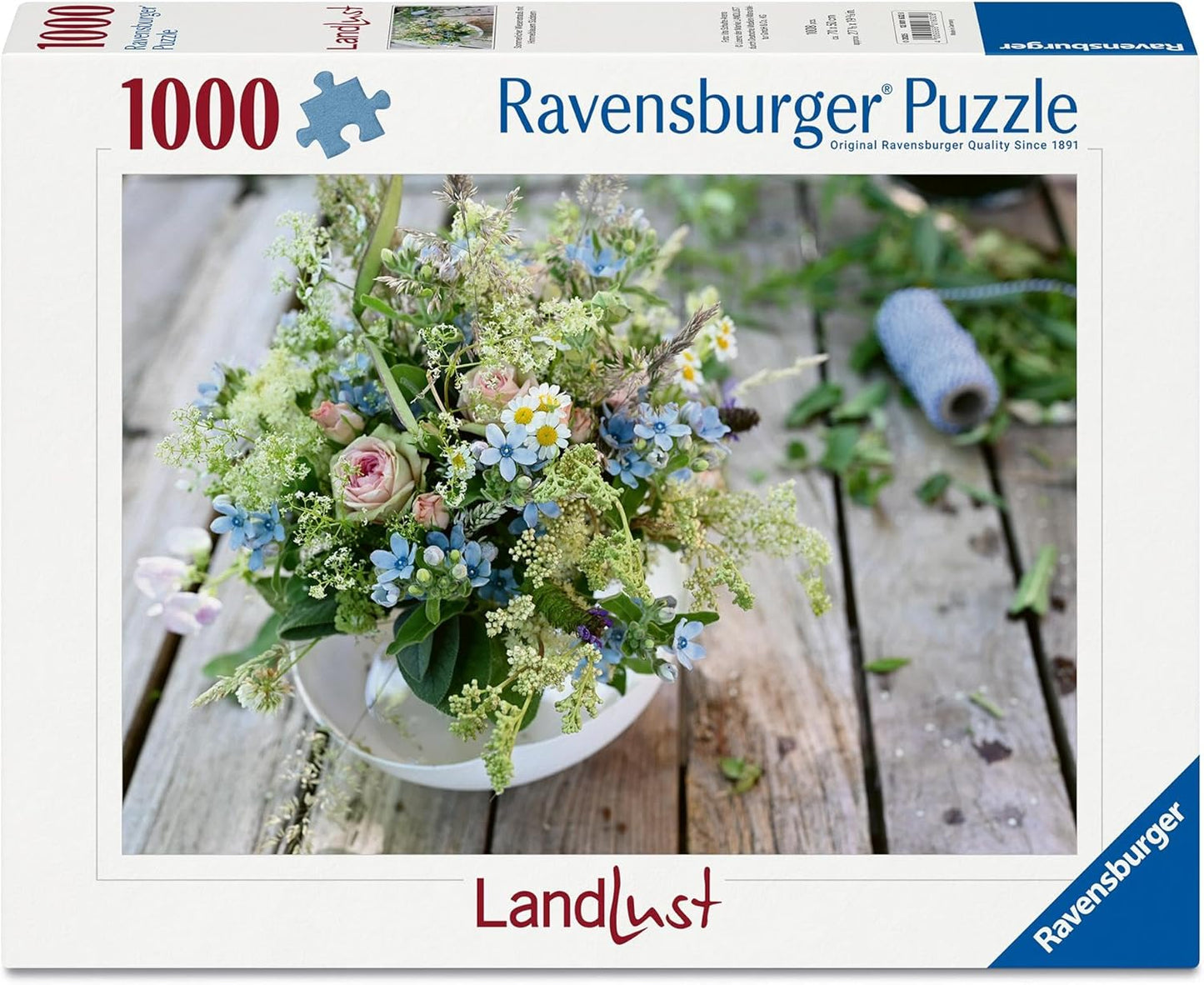 Ravensburger Summer Meadow Bouquet with Sky Blue South Star 1000 Pieces Puzzle image 0
