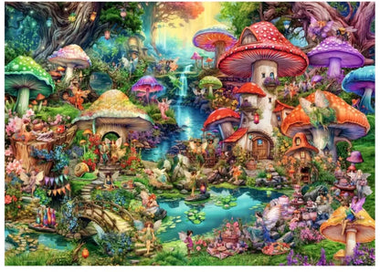 Ravensburger Merry Mushroom Village 1000 Piece Puzzle image 1