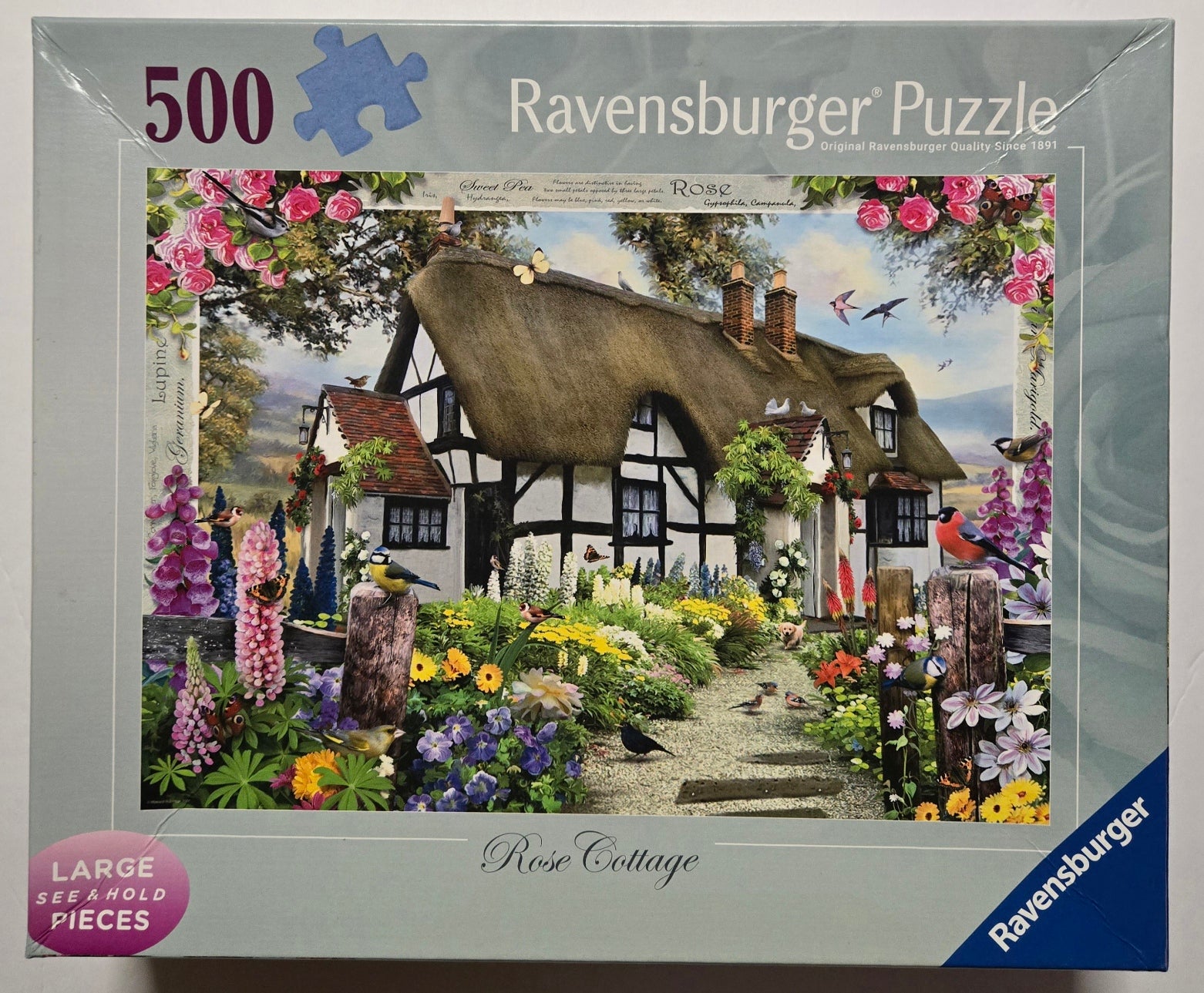 Ravensburger Rose Cottage 500 Large Piece Format Puzzle image 2