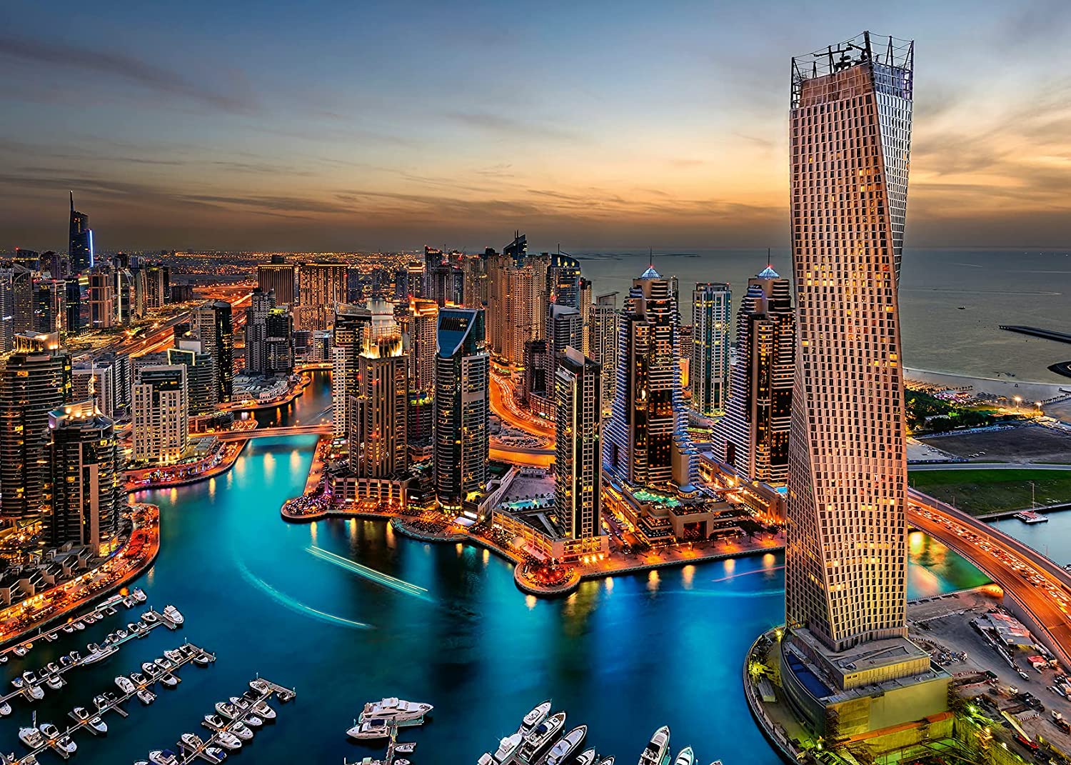 Ravensburger Dubai Marina 1000 Piece Puzzle image 1