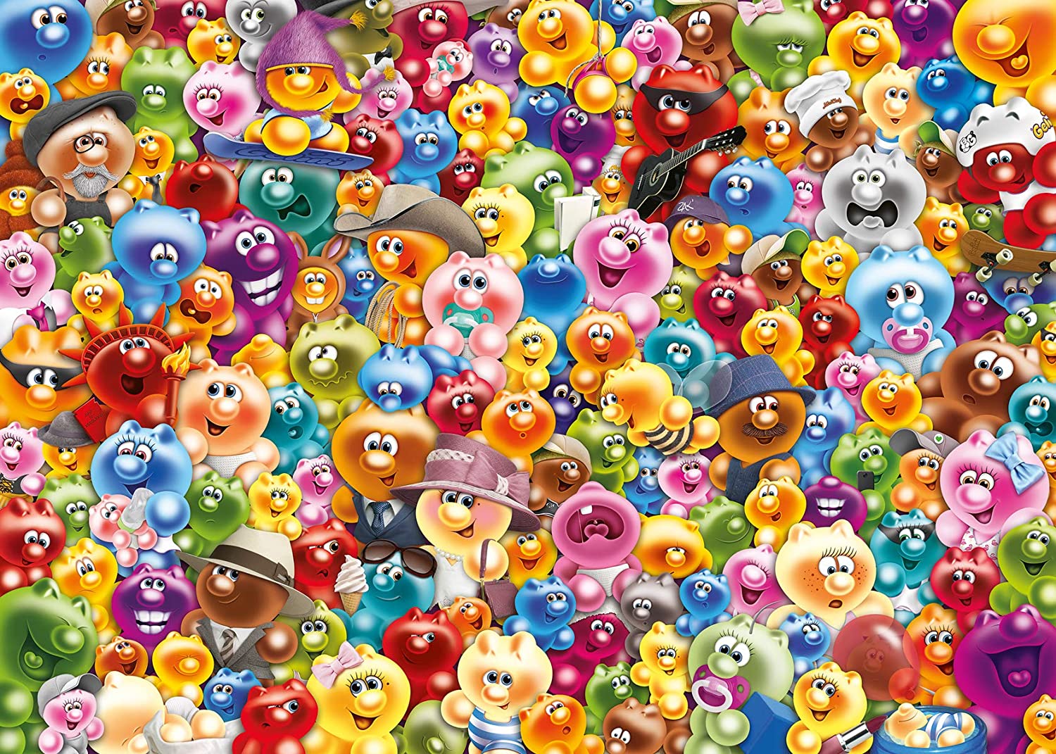Ravensbuger Gelini Challenge 1000 Piece Puzzle image 1