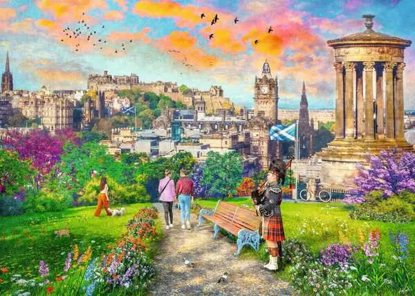 Ravensburger Edinburgh Romance 1000 Piece Puzzle image 1