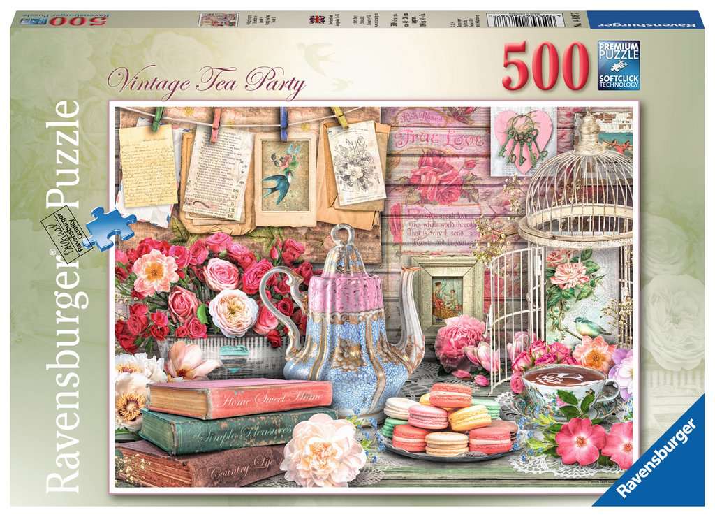 Ravensburger Vintage Tea Party 500 Piece Puzzle image 0