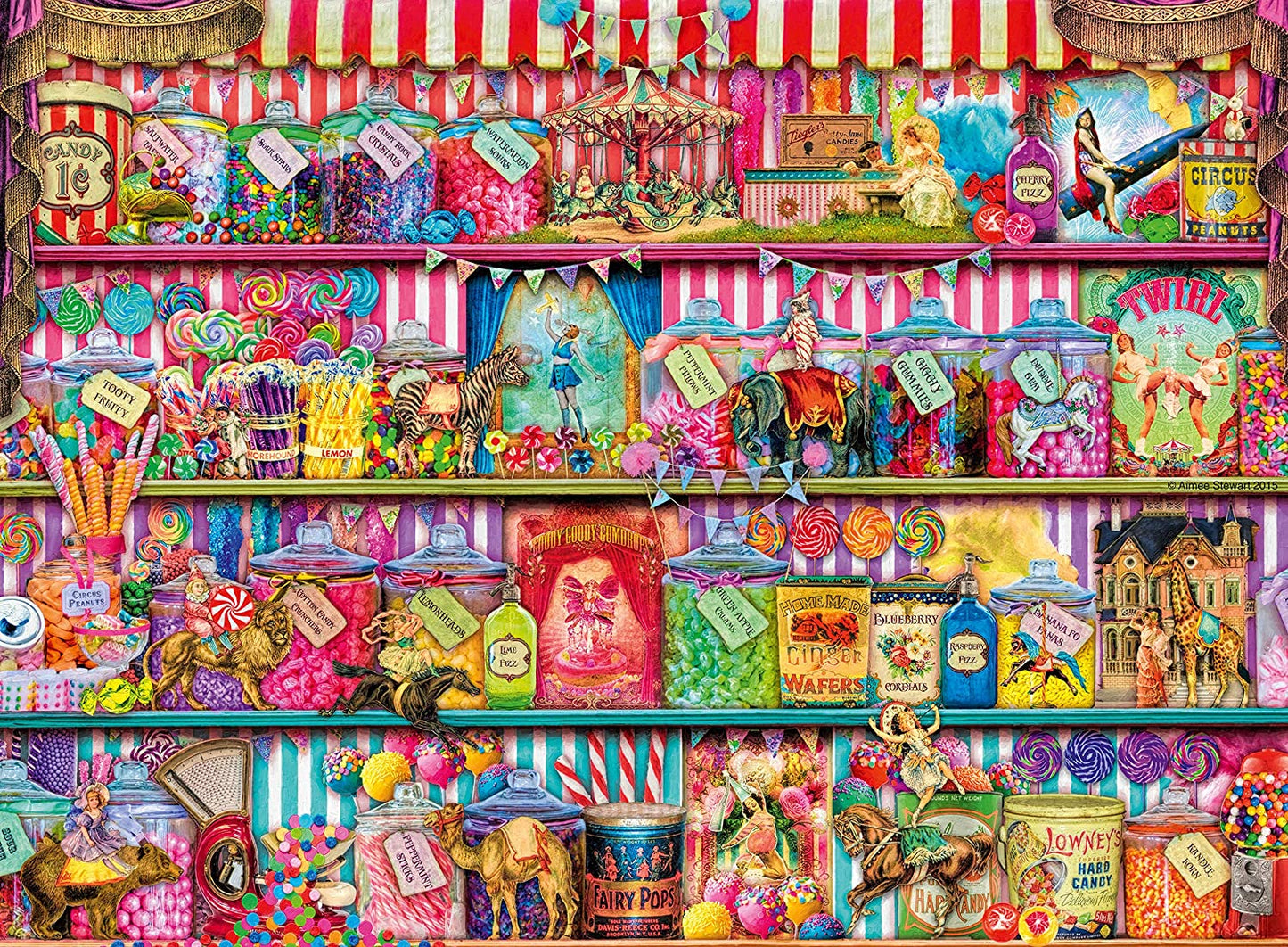 Ravensburger Aimee Stewart The Sweet Shop 500 Piece Puzzle image 1